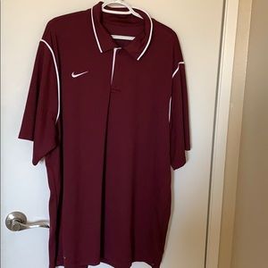 Nike men’s burgundy polo